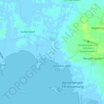 Topografische Karte Neuhof, Höhe, Relief