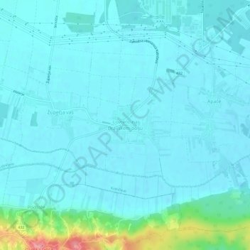 Topografische Karte Sankt Lorenzen, Höhe, Relief