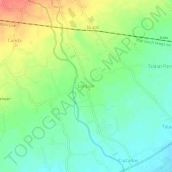 Topografische Karte Limbon, Höhe, Relief