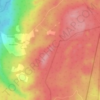 Topografische Karte Kleven, Höhe, Relief