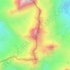 Topografische Karte Krone, Höhe, Relief