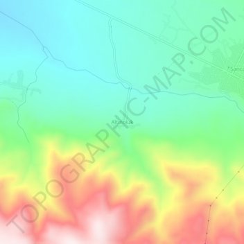 Topografische Karte Altınoluk, Höhe, Relief