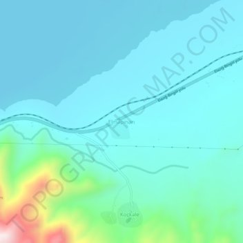 Topografische Karte Elmapınarı, Höhe, Relief