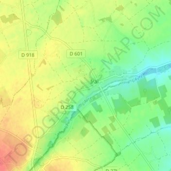 Topografische Karte La Guivière, Höhe, Relief