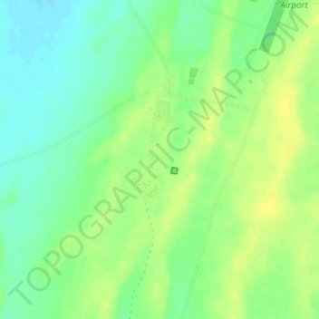 Topografische Karte Dullingari, Höhe, Relief