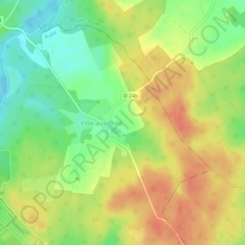 Topografische Karte La Motte, Höhe, Relief