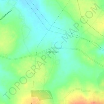 Topografische Karte KAIPADAR, Höhe, Relief