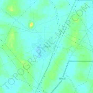 Topografische Karte Devsar, Höhe, Relief