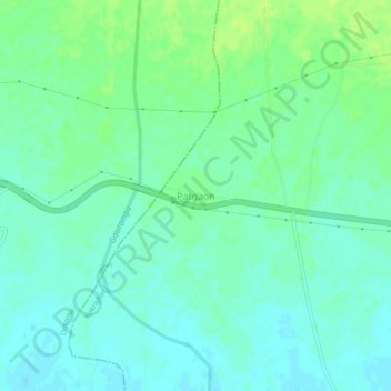 Topografische Karte Patgaon, Höhe, Relief