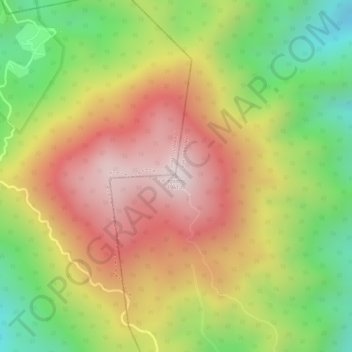 Topografische Karte Doi Chang, Höhe, Relief