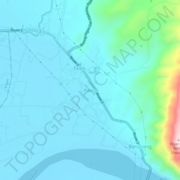 Topografische Karte Paing, Höhe, Relief