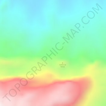 Topografische Karte La Toma, Höhe, Relief