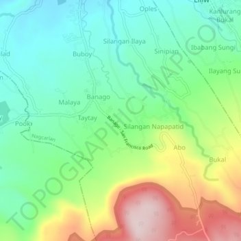 Topografische Karte San Francisco, Höhe, Relief
