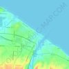 Topografische Karte Ontario Beach, Höhe, Relief