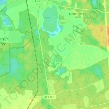 Topografische Karte Mönninghausen, Höhe, Relief