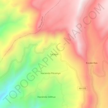 Topografische Karte La Joya, Höhe, Relief