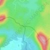 Topografische Karte Emerald Triangle, Höhe, Relief