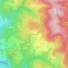 Topografische Karte Jourchannes, Höhe, Relief