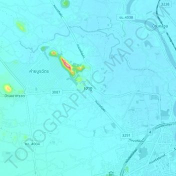 Topografische Karte Khao Ngu, Höhe, Relief