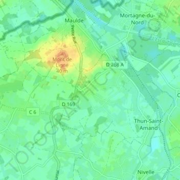 Topografische Karte Le Maroc, Höhe, Relief
