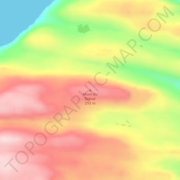 Topografische Karte Mont du Signal, Höhe, Relief