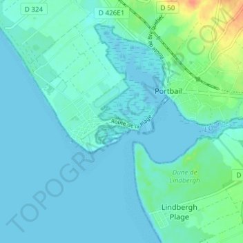 Topografische Karte Les Acacias, Höhe, Relief