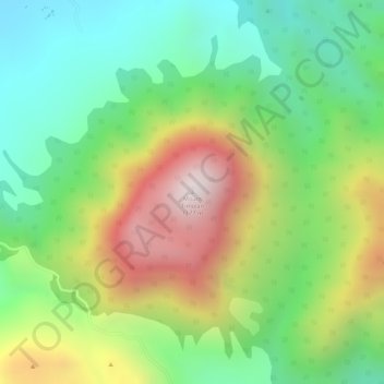 Topografische Karte Mount Timolan, Höhe, Relief