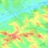 Topografische Karte Irlach, Höhe, Relief