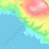 Topografische Karte Stara Baška, Höhe, Relief