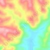 Topografische Karte Cascatinha Mato Fino - Morungava, Höhe, Relief