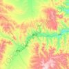 Topografische Karte Xiahe, Höhe, Relief