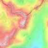 Topografische Karte Pico de las Neveras, Höhe, Relief