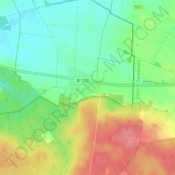 Topografische Karte Kemlitz, Höhe, Relief