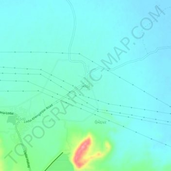 Topografische Karte Berdo, Höhe, Relief