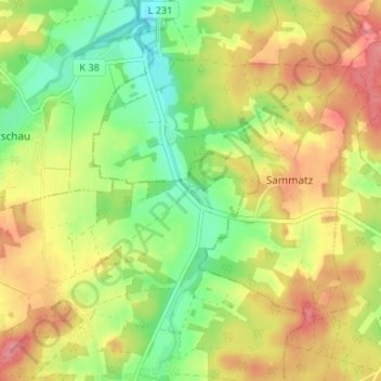 Topografische Karte Moislingen, Höhe, Relief