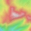 Topografische Karte Gunung Irau, Höhe, Relief