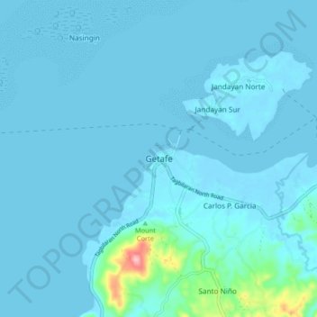 Topografische Karte Getafe, Höhe, Relief