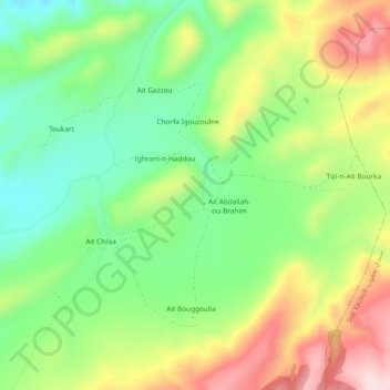 Topografische Karte Al Matroh, Höhe, Relief