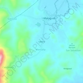 Topografische Karte Lifgong, Höhe, Relief