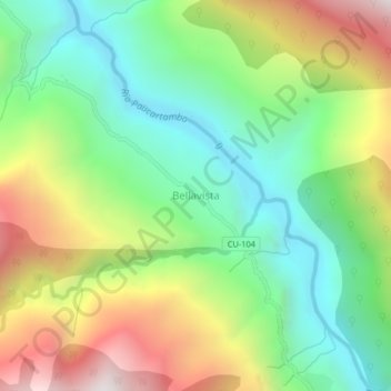 Topografische Karte Bellavista, Höhe, Relief