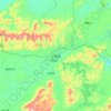 Topografische Karte Shangsi County, Höhe, Relief