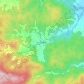 Topografische Karte Ban Huai Somsuk, Höhe, Relief