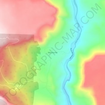 Topografische Karte Abra Ancha, Höhe, Relief