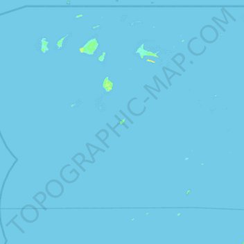 Topografische Karte Majur, Höhe, Relief