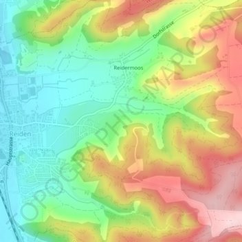 Topografische Karte Hölzli, Höhe, Relief