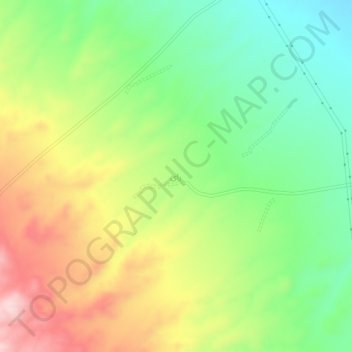 Topografische Karte رای, Höhe, Relief