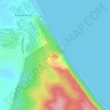 Topografische Karte Carlo, Höhe, Relief