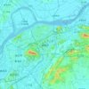 Topografische Karte 栖霞区, Höhe, Relief