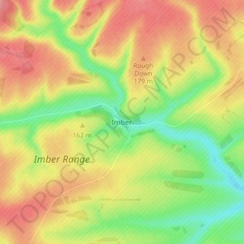 Topografische Karte Imber, Höhe, Relief