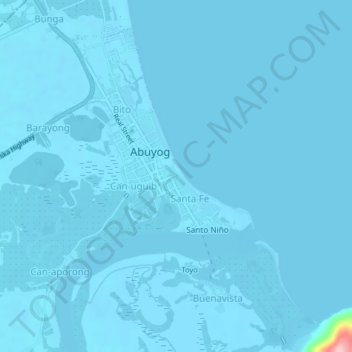 Topografische Karte Victory, Höhe, Relief